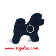 Plüsch Mini Black Dog Schlüsselanhänger